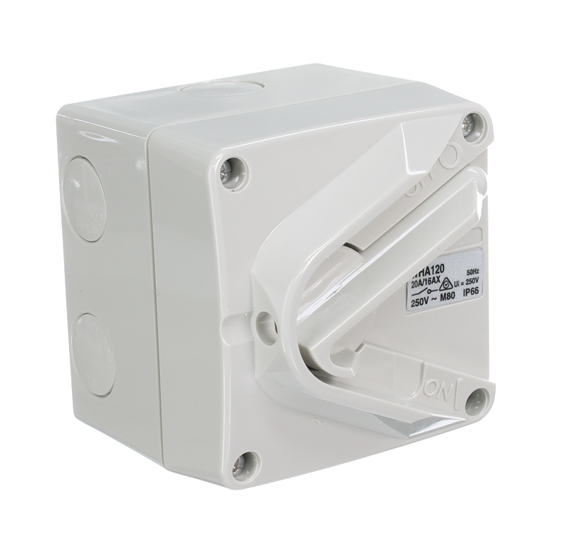Weatherproof isolator switch