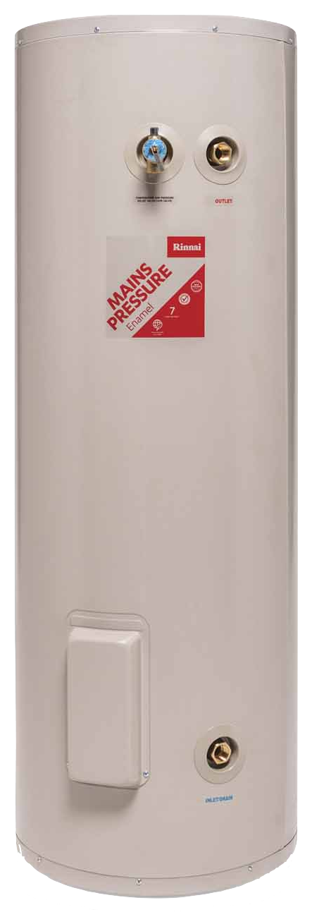 Rinnai Enamel Outdoor 180L electric hot water cylinder