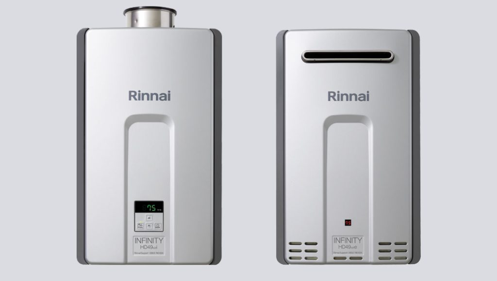 Rinnai Infinity HD49 commercial continuous flow hot water units