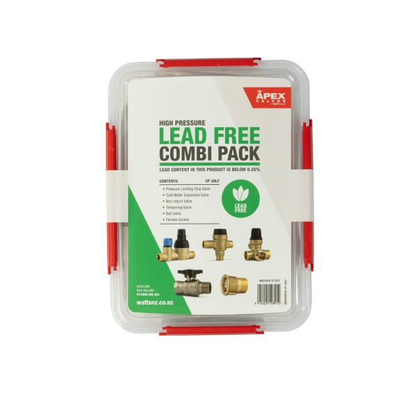 Mains pressure valve combi pack